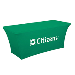 6' ULTRAFIT TABLECLOTH - CONSUMER/ENTERPRISE GREEN