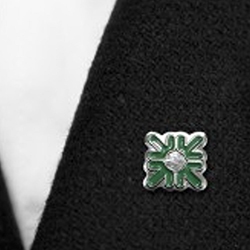 HR DAISY LAPEL PIN