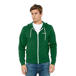 ADULT POLYCOTTON FLEECE FULL ZIP HOODIE