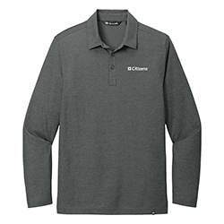 TRAVISMATHEW OCEANSIDE HEATHER LONG SLEEVE POLO