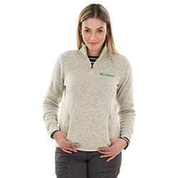 WOMEN'S HEATHERED FLEECE PULLOVER