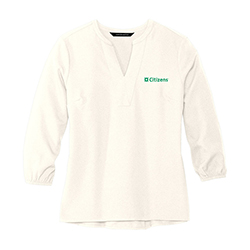 MERCER+METTLE® WOMEN'S STRETCH CREPE 3/4-SLEEVE